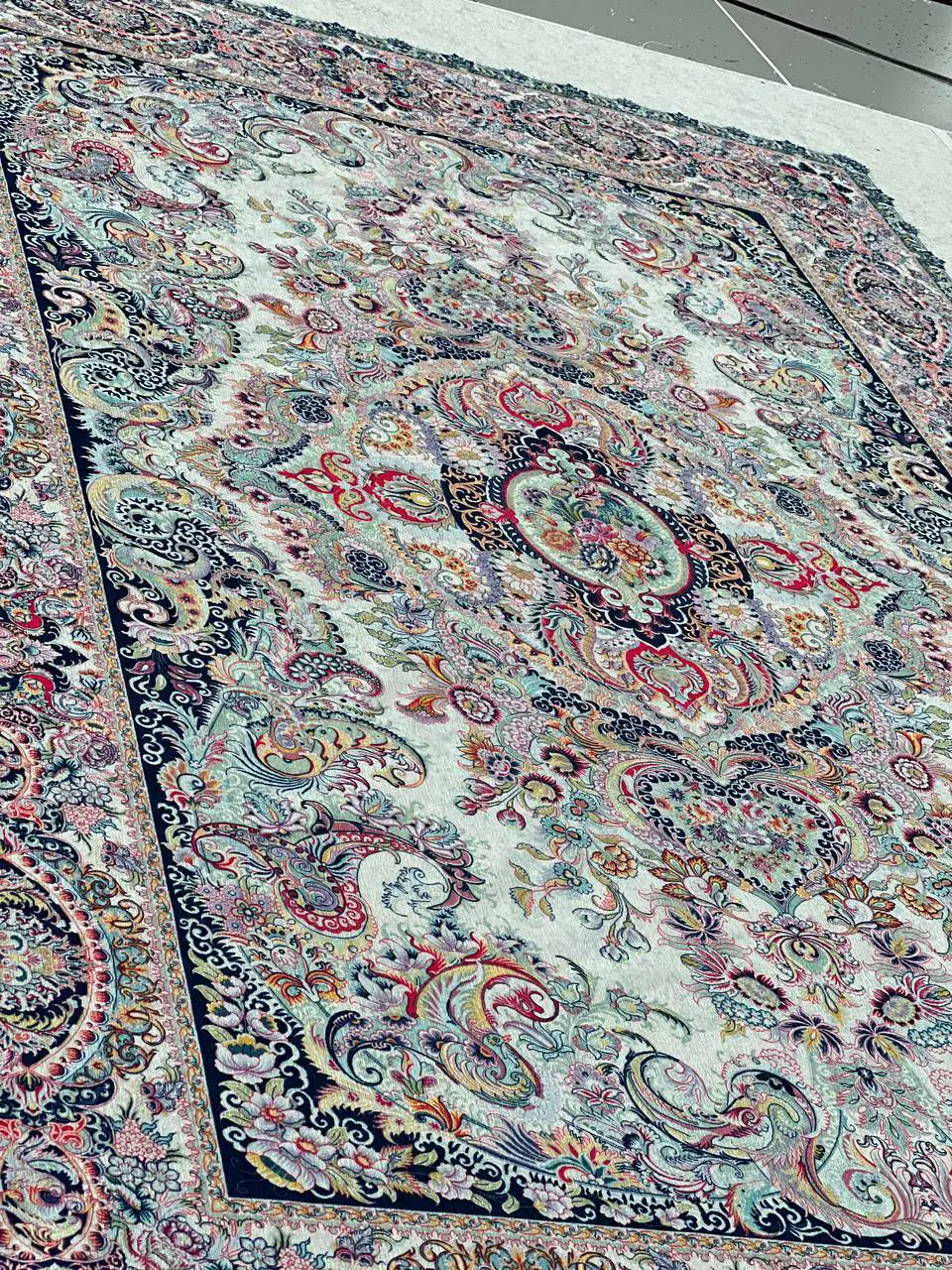 روفرشی کشدار مخمل شانل تراکم بالا (کاور فرش) کد A056 - 1
