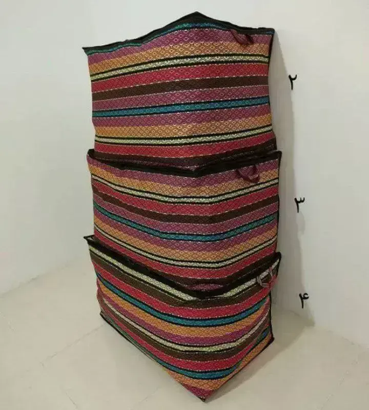 کاور رختخواب جاجیمی (بقچه) سایز دو با ابعاد 47 × 47 × 60 سانتیمتر - 1