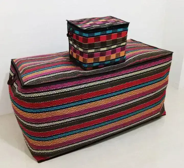 کاور رختخواب جاجیمی (بقچه) سایز شش با ابعاد 47 × 47 × 100 سانتیمتر - 1