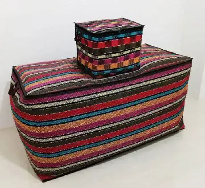 کاور رختخواب جاجیمی (بقچه) سایز هشت با ابعاد 47 × 47 × 120 سانتیمتر - 1