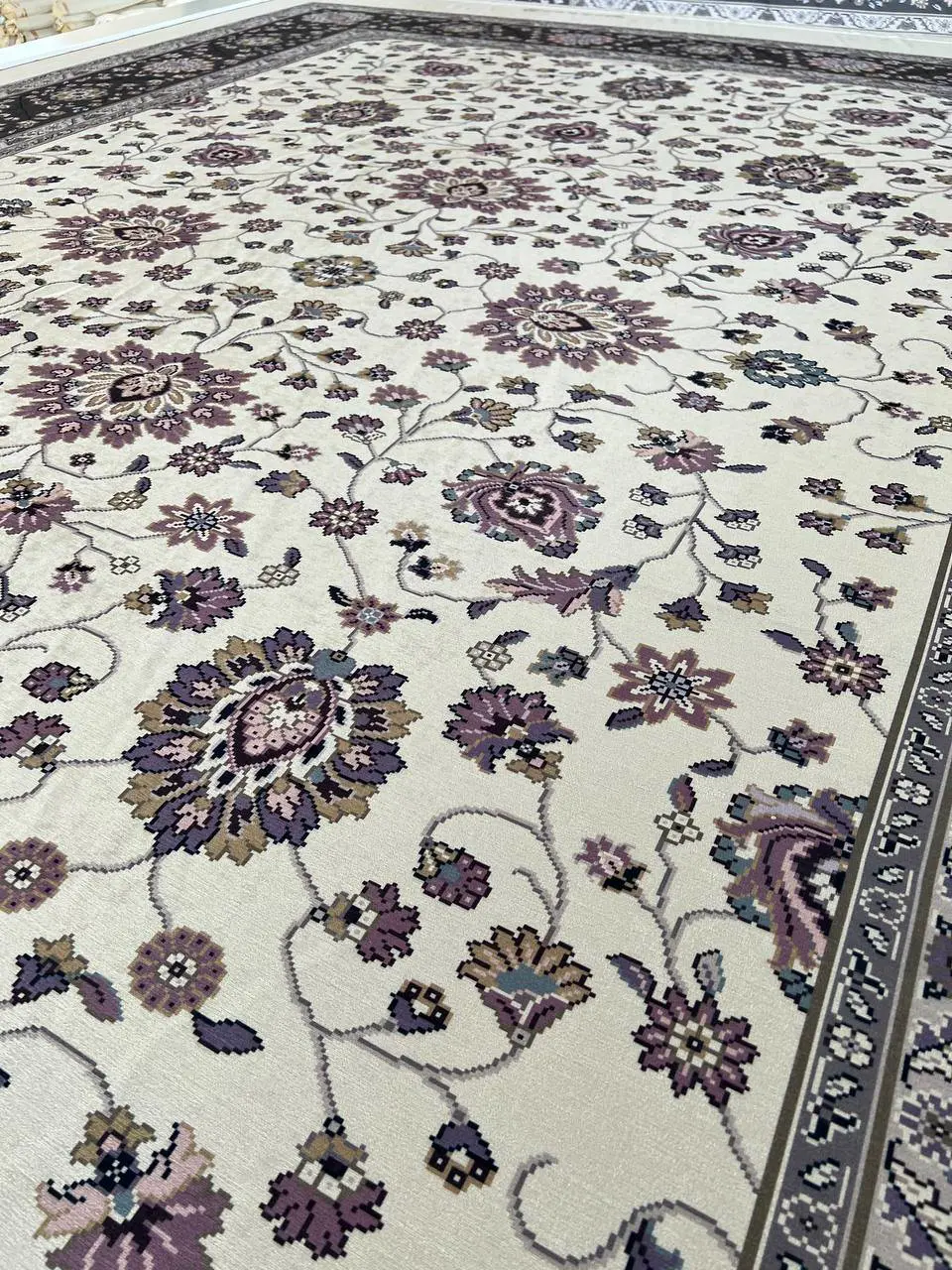روفرشی کشدار مخمل شانل تراکم بالا (کاور فرش) کد A089 - 1