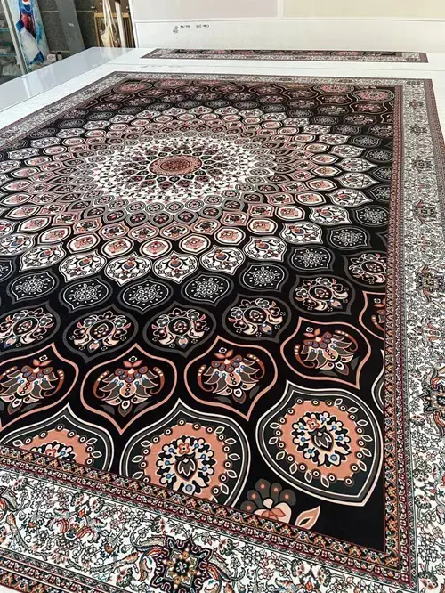 روفرشی کشدار مخمل شانل تراکم بالا (کاور فرش) کد A055 - 1
