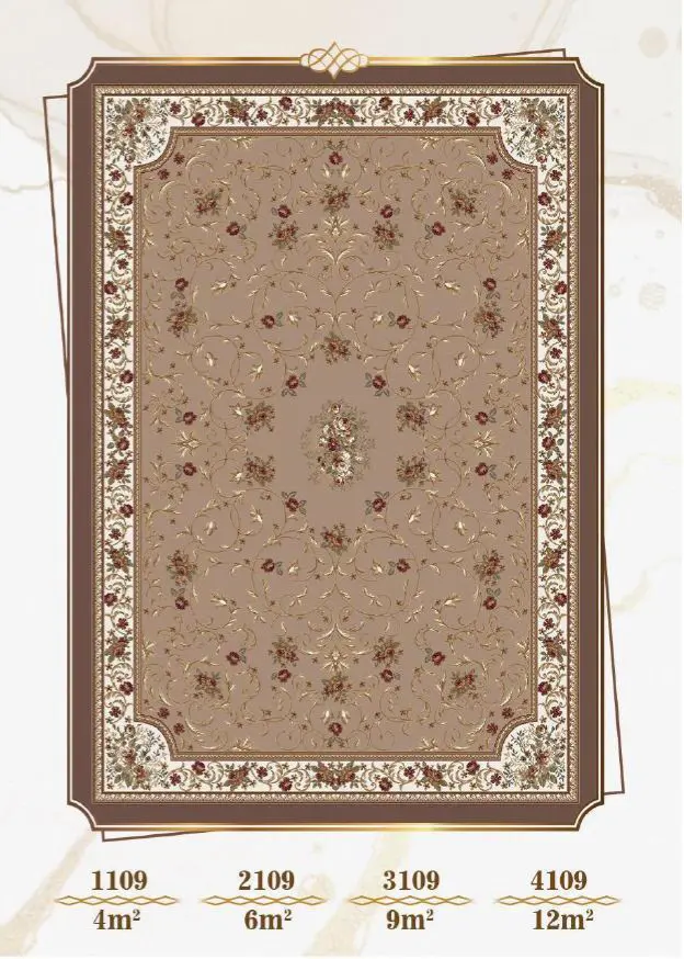روفرشی کشدار مخمل شانل تراکم بالا (کاور فرش) کد A109 - 1