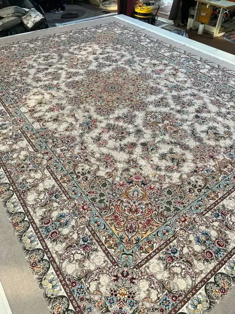 روفرشی کشدار 6 متری رنگ زمینه کرم C143 - ارسال فوری - 1