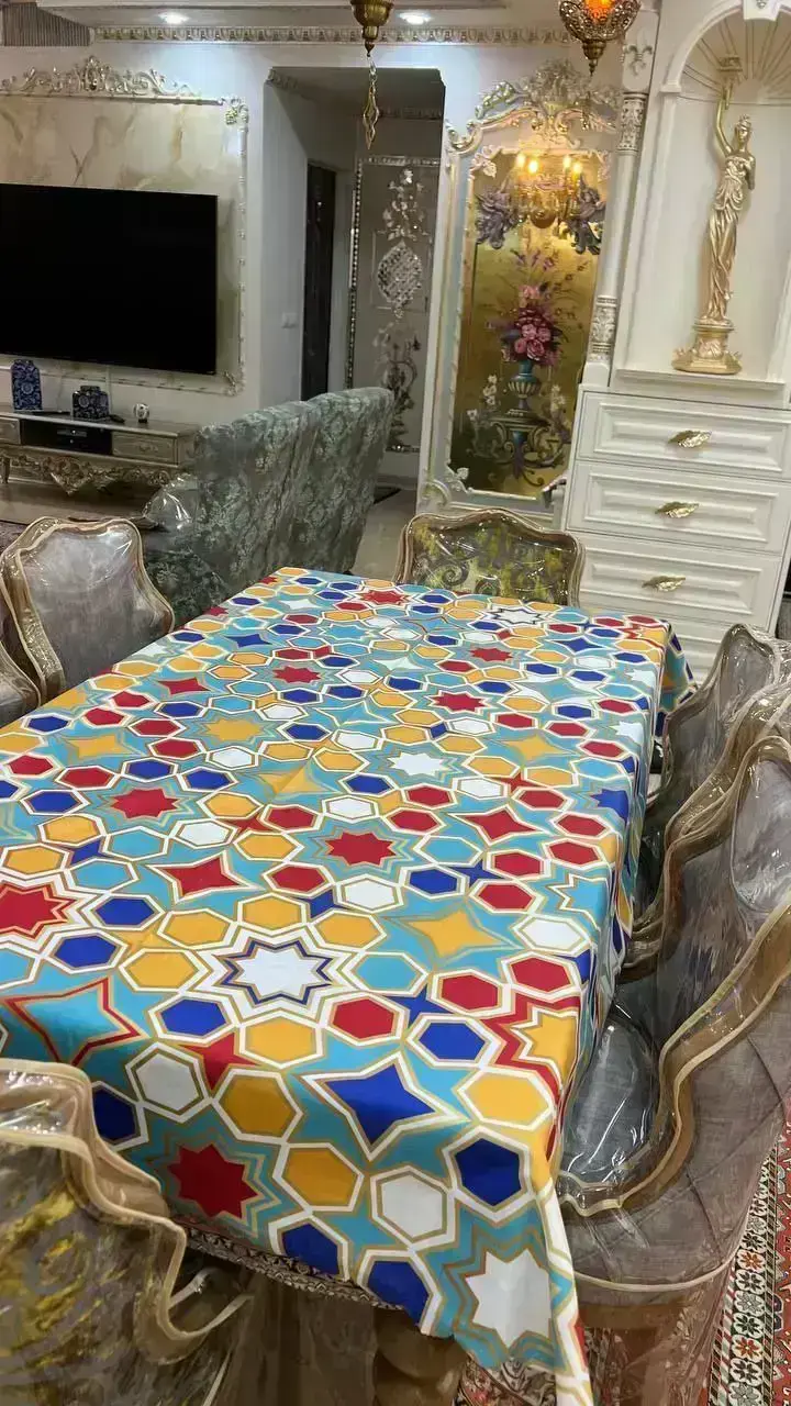 رومیزی مخمل شانل درجه یک B20088 - 1