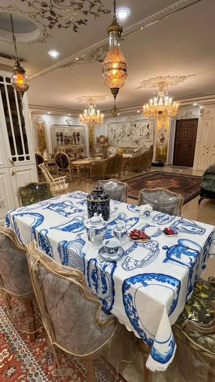 رومیزی مخمل شانل درجه یک B20043 - 1