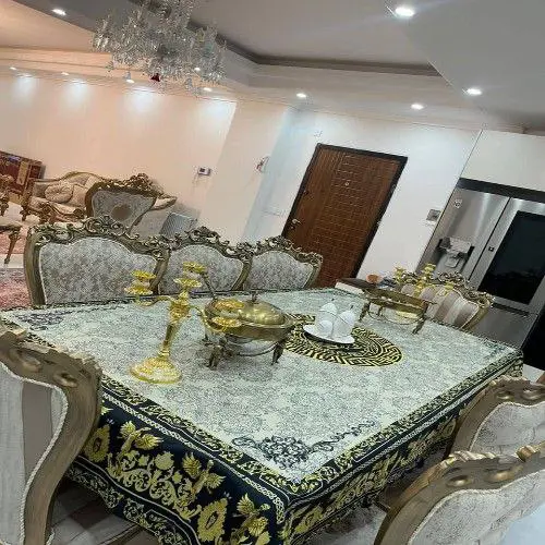 رومیزی مخمل شانل درجه یک B20050 - 1