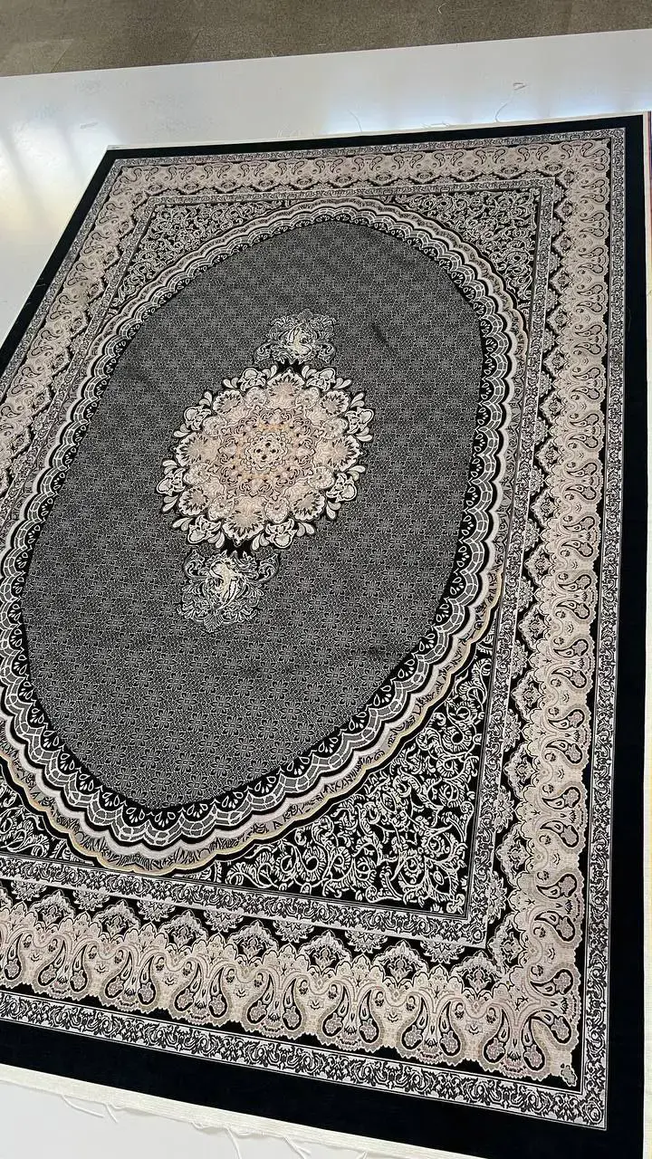 روفرشی کشدار مخمل شانل تراکم بالا (کاور فرش) کد A699 - 1