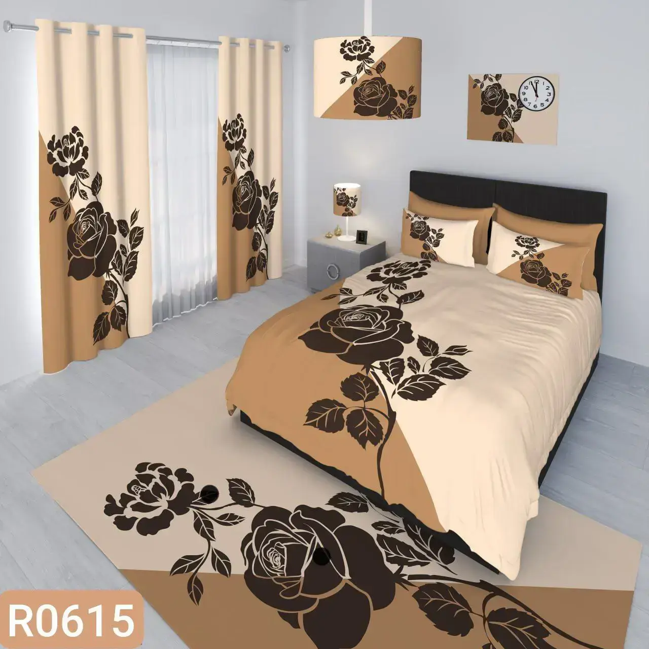 ست رو تختی شیک کد R0615 - 1