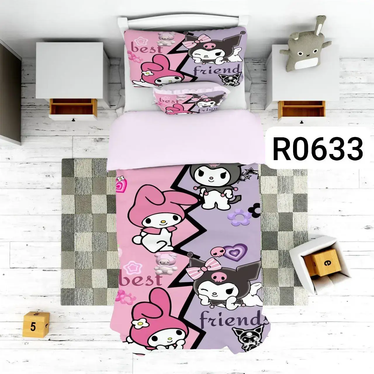 ست رو تختی BEST FRIEND کد R0633 - 1