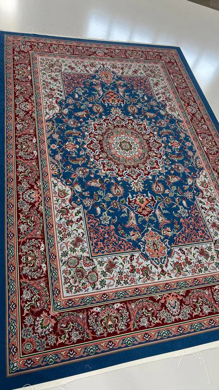روفرشی کشدار مخمل شانل تراکم بالا (کاور فرش) کد A678 - 1