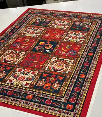 روفرشی کشدار مخمل شانل تراکم بالا (کاور فرش) کد A632 - 1