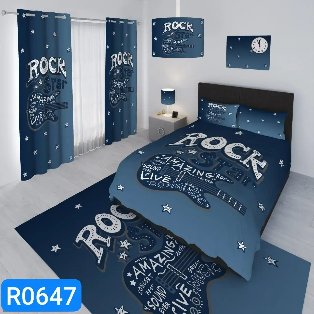 ست رو تختی rock کد R0647 - 1