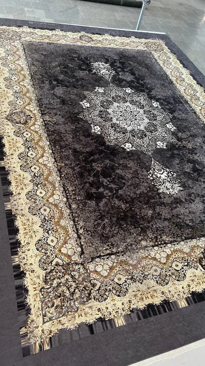 روفرشی کشدار مخمل شانل تراکم بالا (کاور فرش) کد A739 - 1