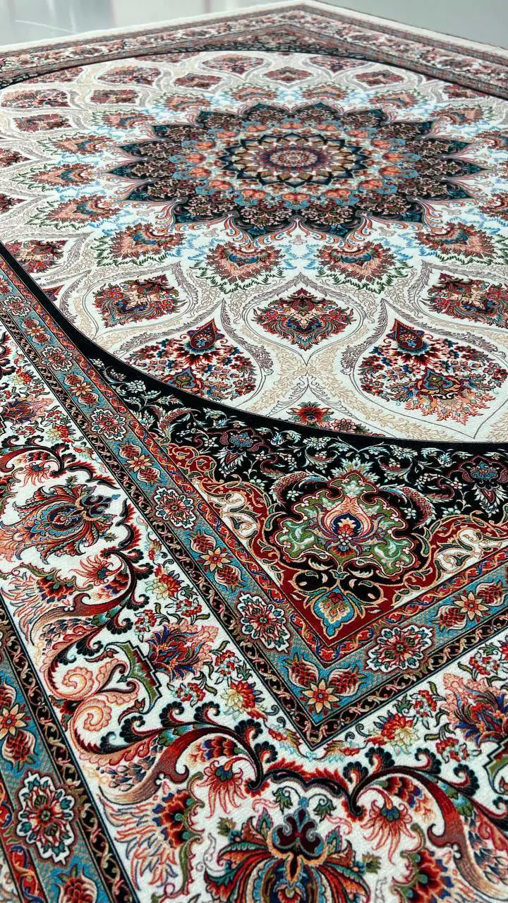 روفرشی کشدار مخمل شانل تراکم بالا (کاور فرش) کد A729 - 1