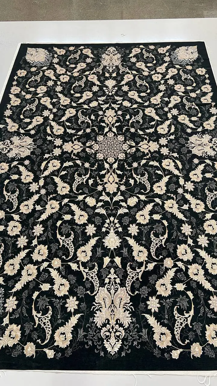 روفرشی کشدار مخمل شانل تراکم بالا (کاور فرش) کد A720 - 1