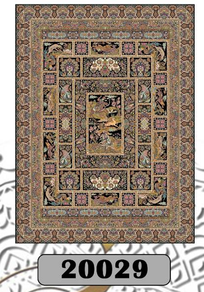 رومیزی مخمل شانل درجه یک B20029 - 1