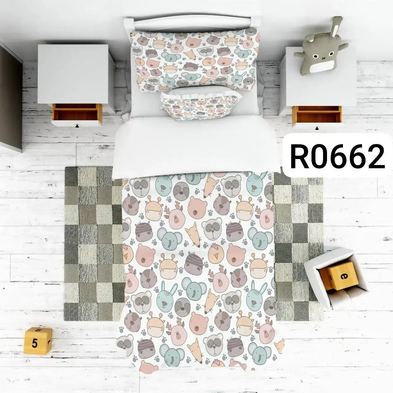 ست رو تختی عروسک کد R0662 - 1