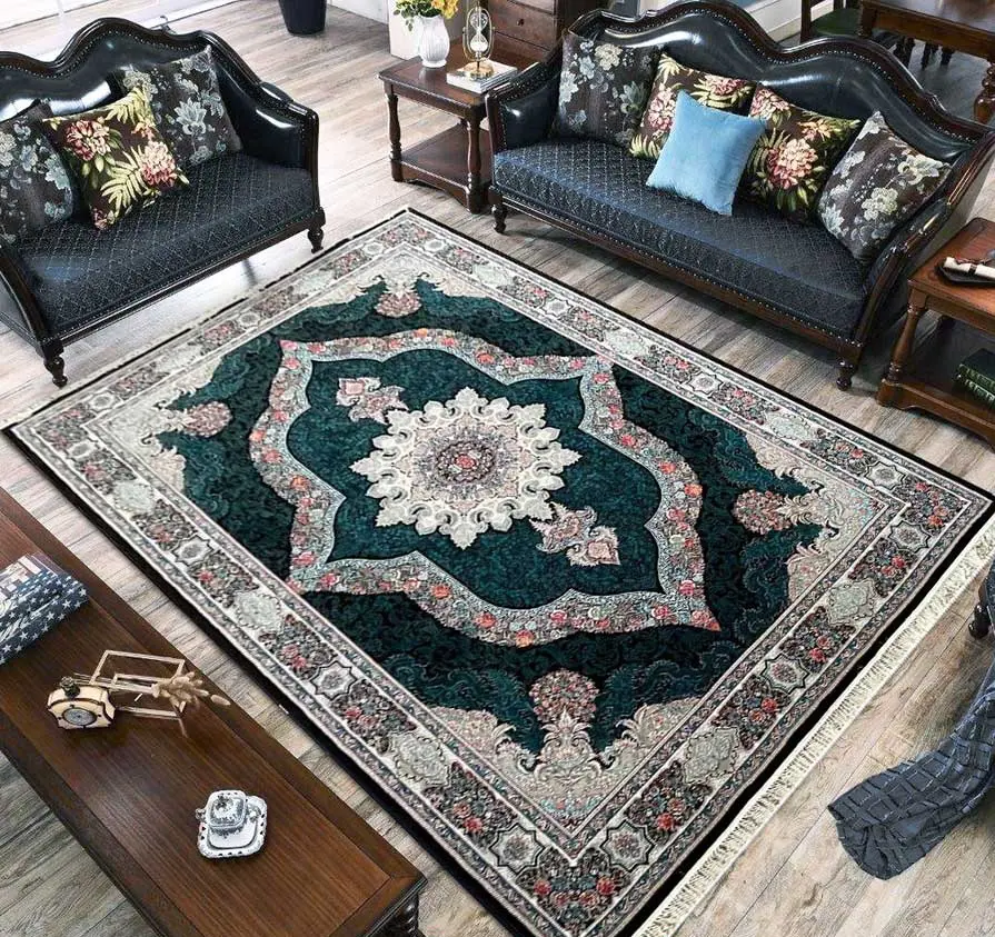  فرش ماشینی کارینا سرمه ای 700 شانه تراکم 2250 ورژن - ارسال رایگان - 1