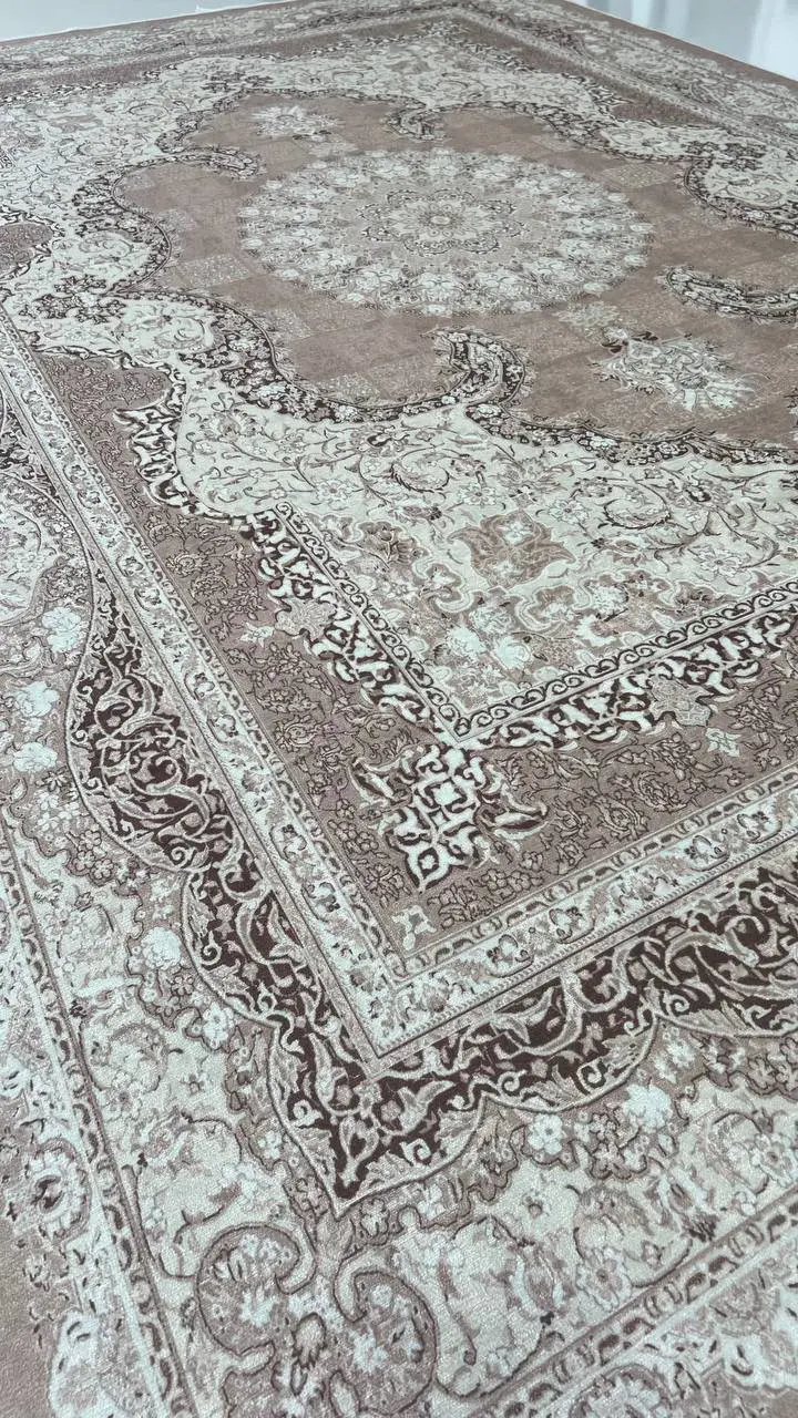 روفرشی کشدار مخمل شانل تراکم بالا (کاور فرش) کد A667 - 1