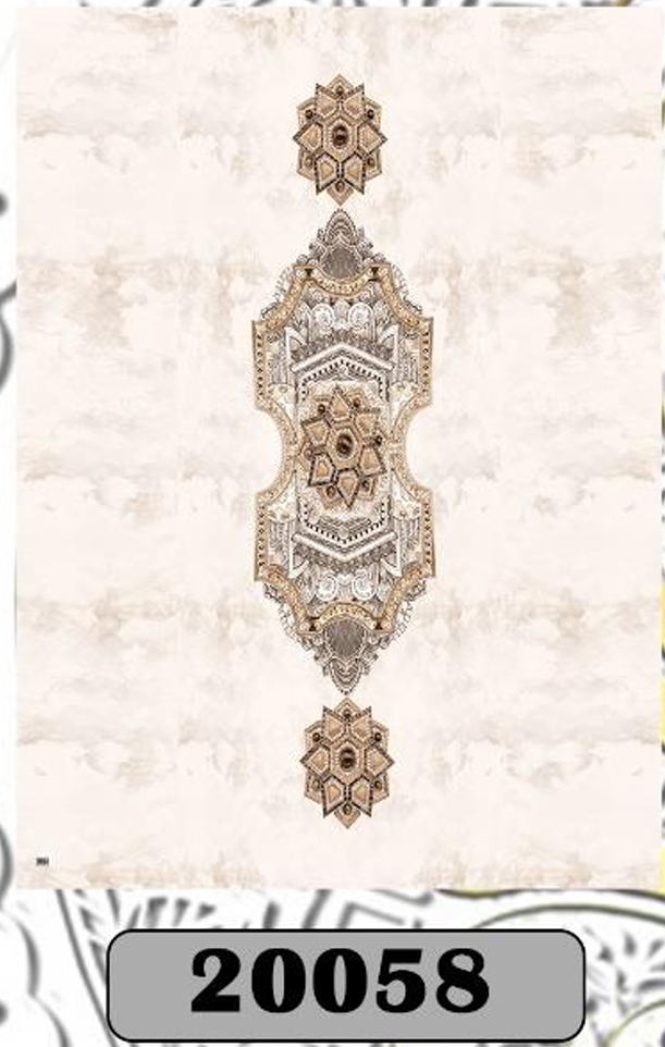 رومیزی مخمل شانل درجه یک کد B20058 - 1