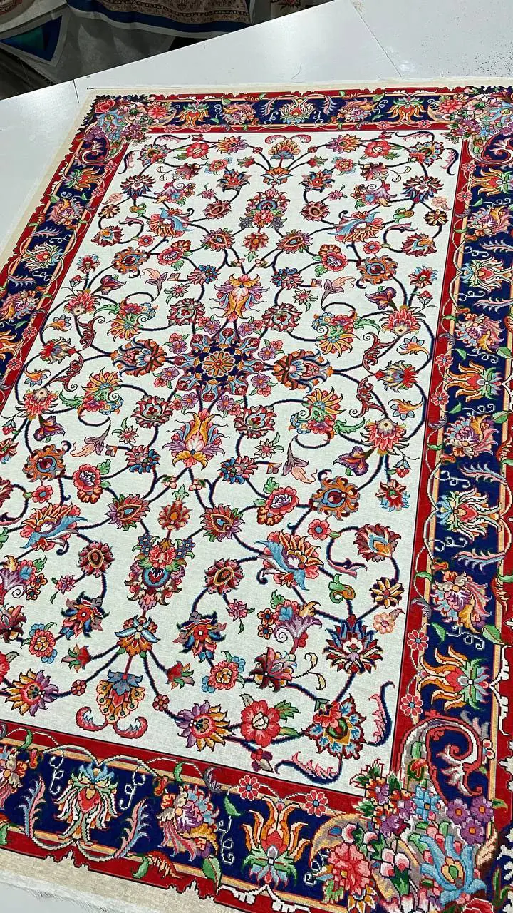 فرشینه ترمزدار و ریشه‌دار طرح غزاله کد A638 - 1