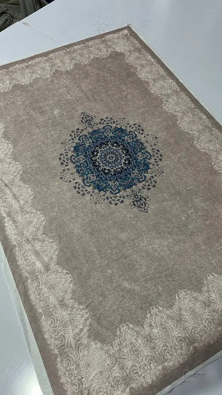 فرشینه ترمزدار و ریشه‌دار طرح نفسا کد A634 - 1