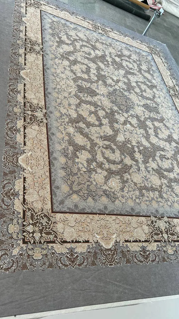 روفرشی کشدار مخمل شانل تراکم بالا (کاور فرش) کد A732 - 1