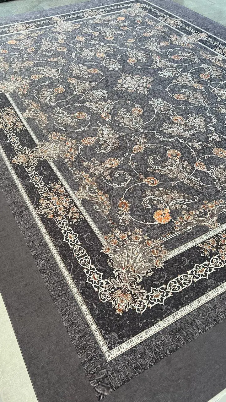 روفرشی کشدار مخمل شانل تراکم بالا (کاور فرش) کد A731 - 1