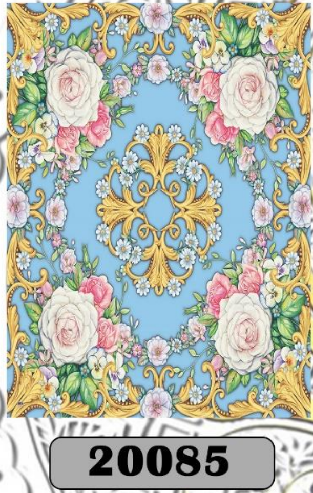 رومیزی مخمل شانل درجه یک کد B20085 - 1