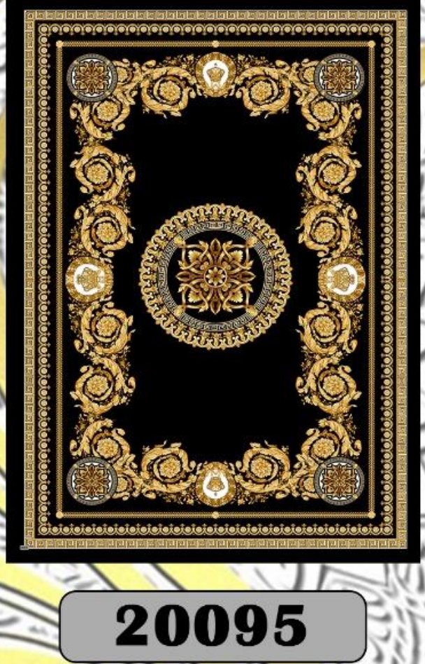 رومیزی مخمل شانل درجه یک کد B20095 - 1