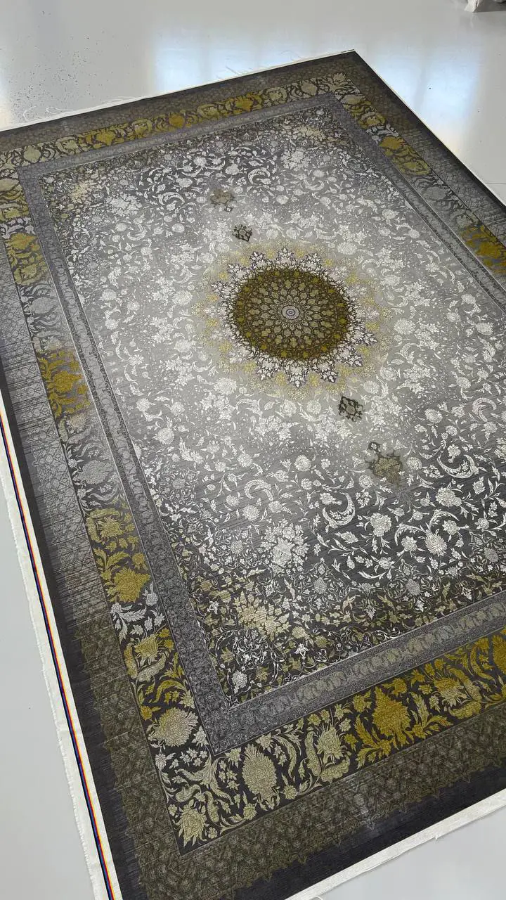 فرشینه ترمزدار و ریشه‌دار طرح پریا کد A679 - 1