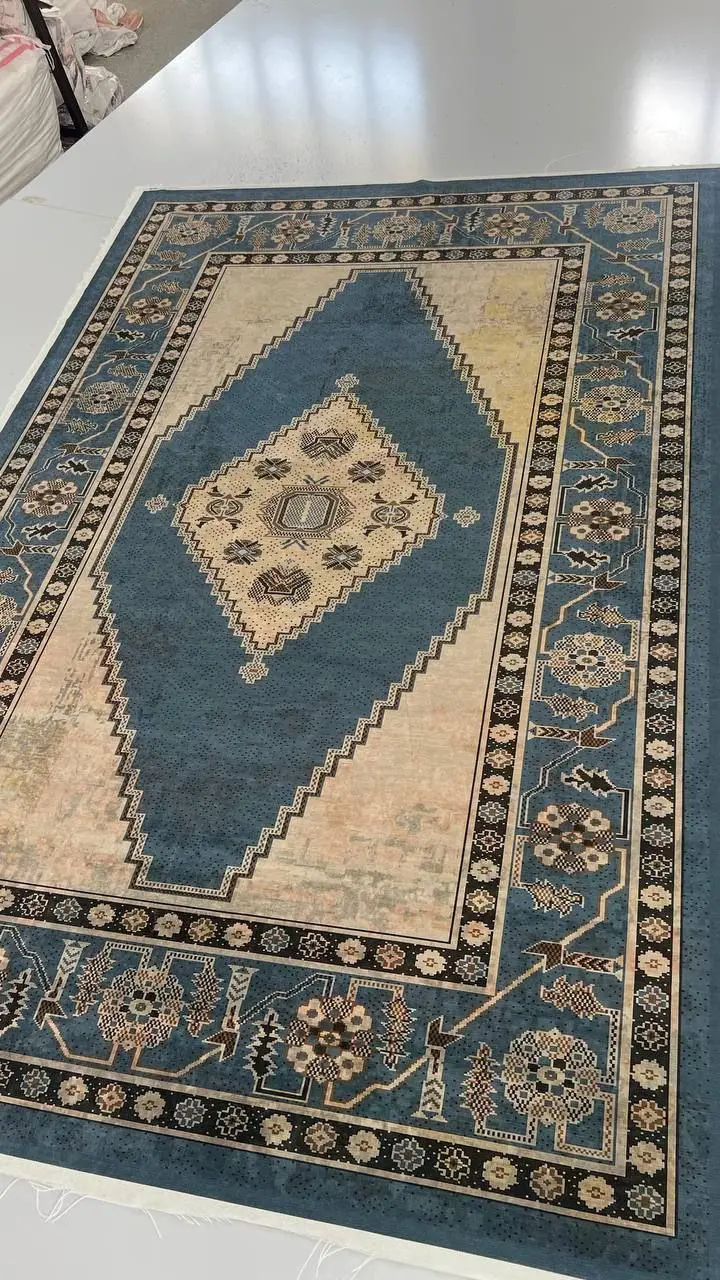 فرشینه ترمزدار و ریشه‌دار طرح آیدا کد A666 - 1