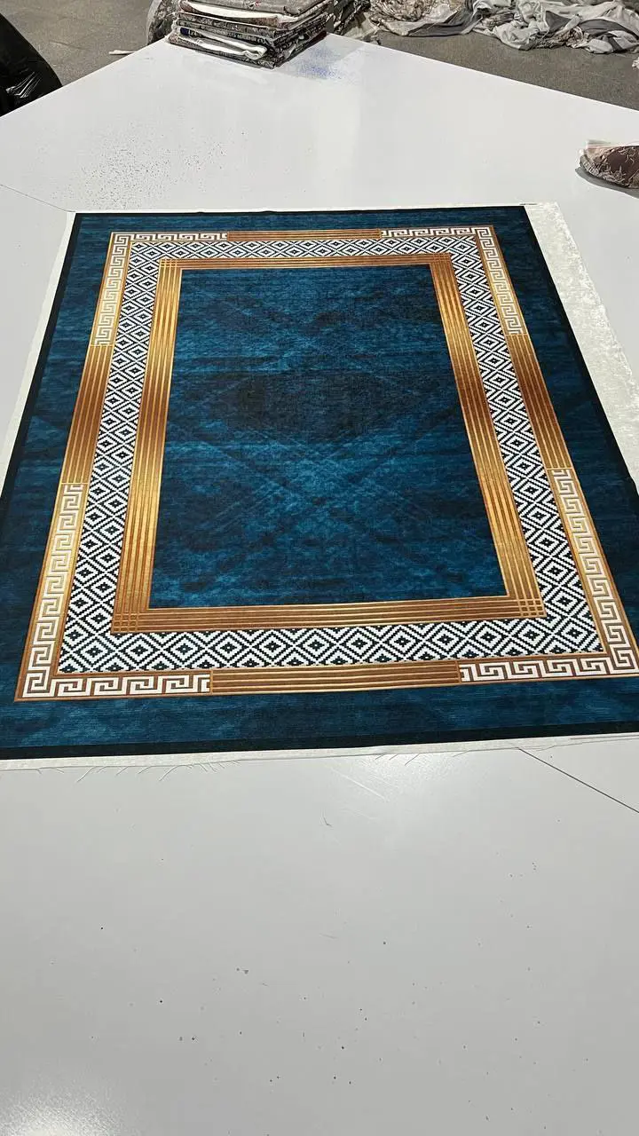 فرشینه ترمزدار و ریشه‌دار طرح مهتا کد A659 - 1