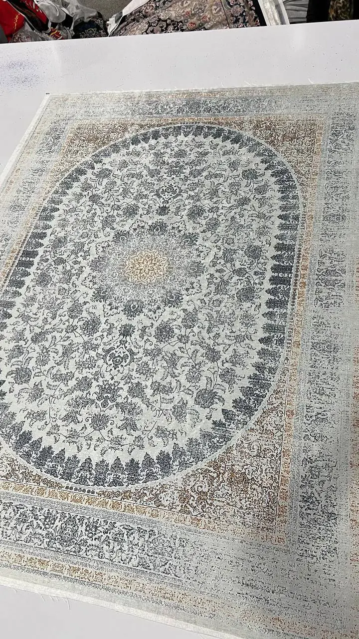 فرشینه ترمزدار و ریشه‌دار طرح نگار کد A618 - 1
