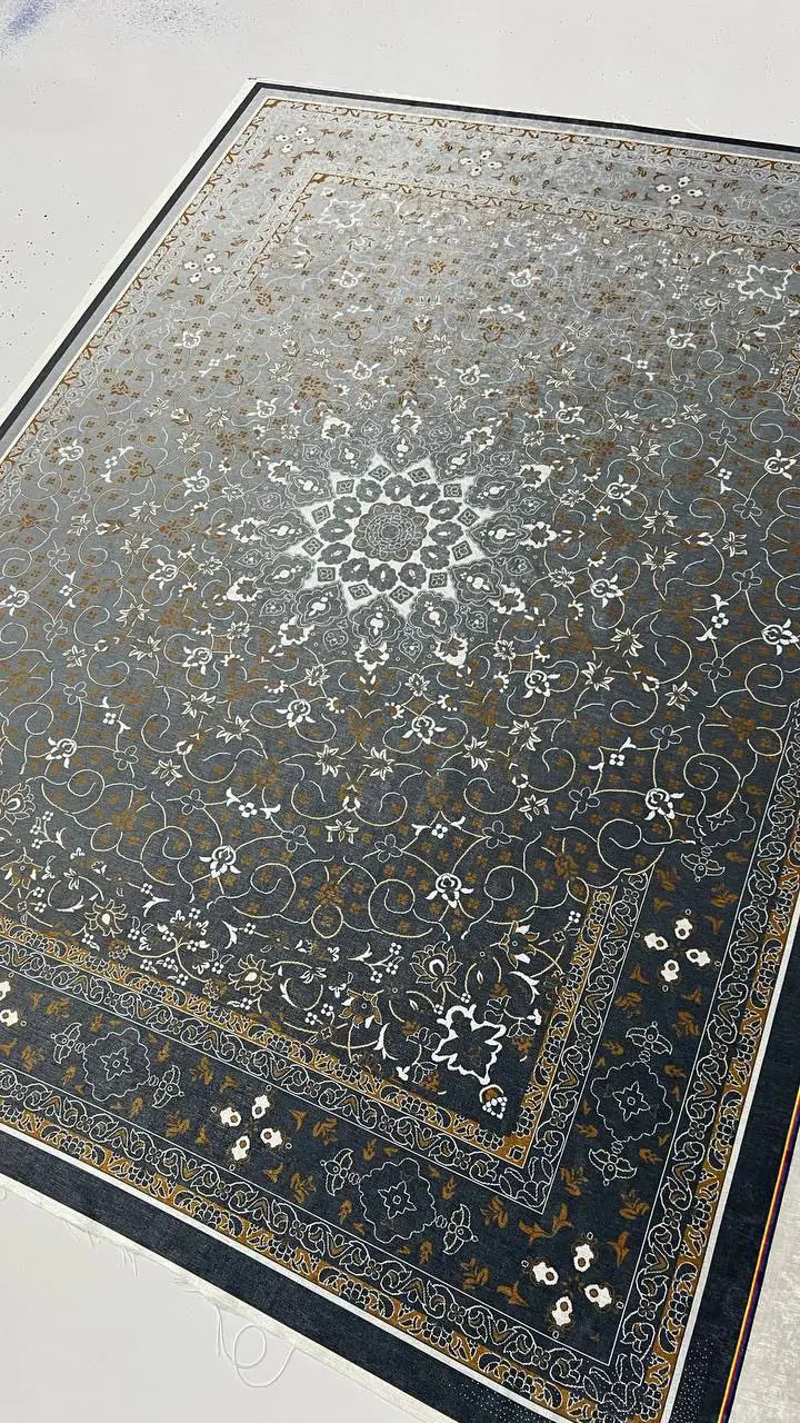 فرشینه ترمزدار و ریشه‌دار طرح مهدیس کد A614 - 1