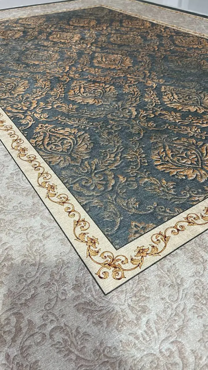 فرشینه ترمزدار و ریشه‌دار طرح سمیرا کد A601 - 1