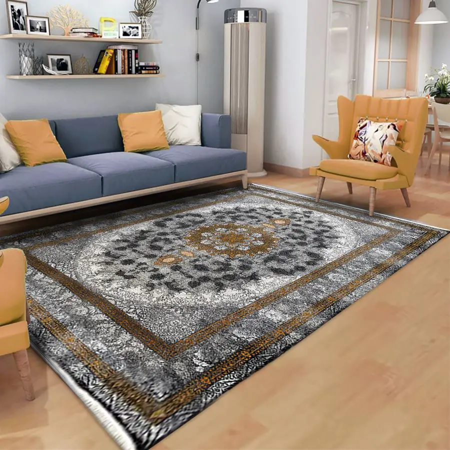  فرش ماشینی وینتیج طلاکوب 700 شانه ورژن - ارسال رایگان - 1