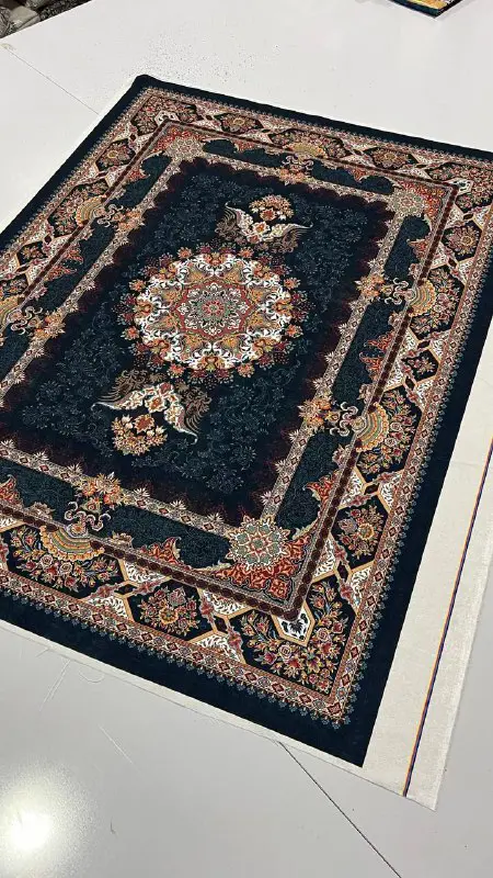 فرشینه ترمزدار و ریشه‌دار طرح غزاله کد A650 - 1