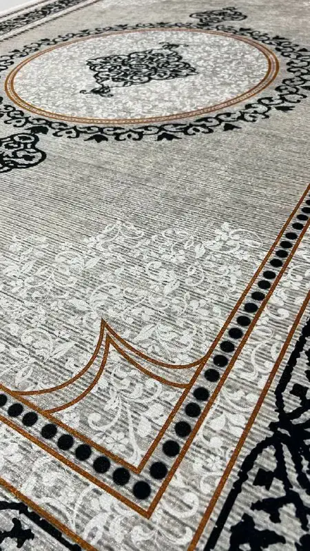 فرشینه ترمزدار و ریشه‌دار طرح گلسا کد A608 - 1
