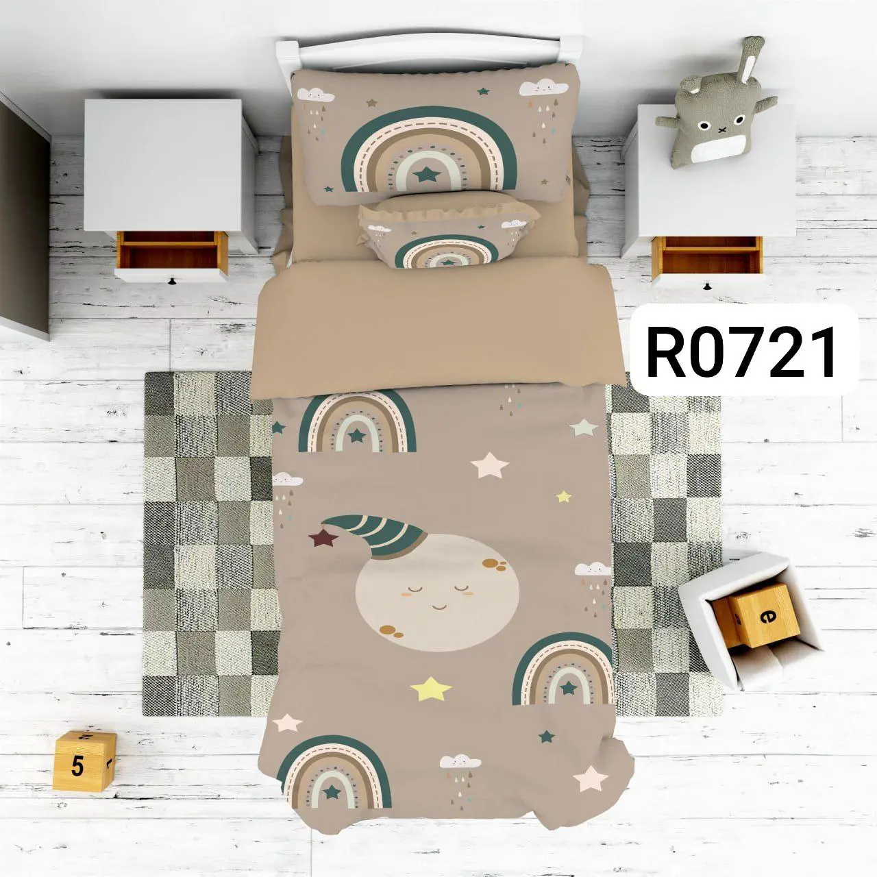 ست رو تختی رنگین کمان کد R0721 - 1