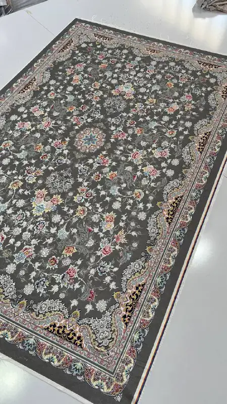 فرشینه ترمزدار و ریشه‌دار طرح نازگل کد A713 - 1