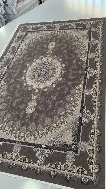 فرشینه ترمزدار و ریشه‌دار طرح مهتاب کد A705 - 1