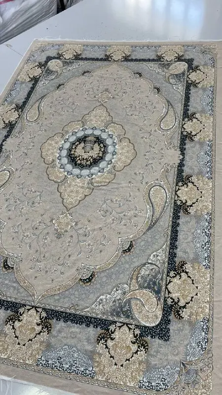 فرشینه ترمزدار و ریشه‌دار طرح یارا کد A672 - 1