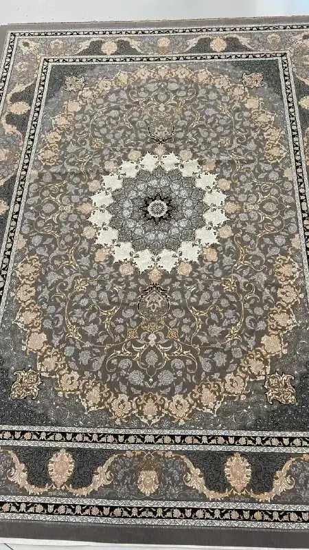 فرشینه ترمزدار و ریشه‌دار طرح نیلا کد A726 - 1