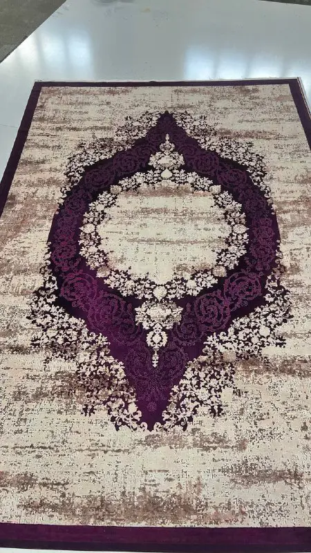 فرشینه ترمزدار و ریشه‌دار طرح ریما کد A685 - 1