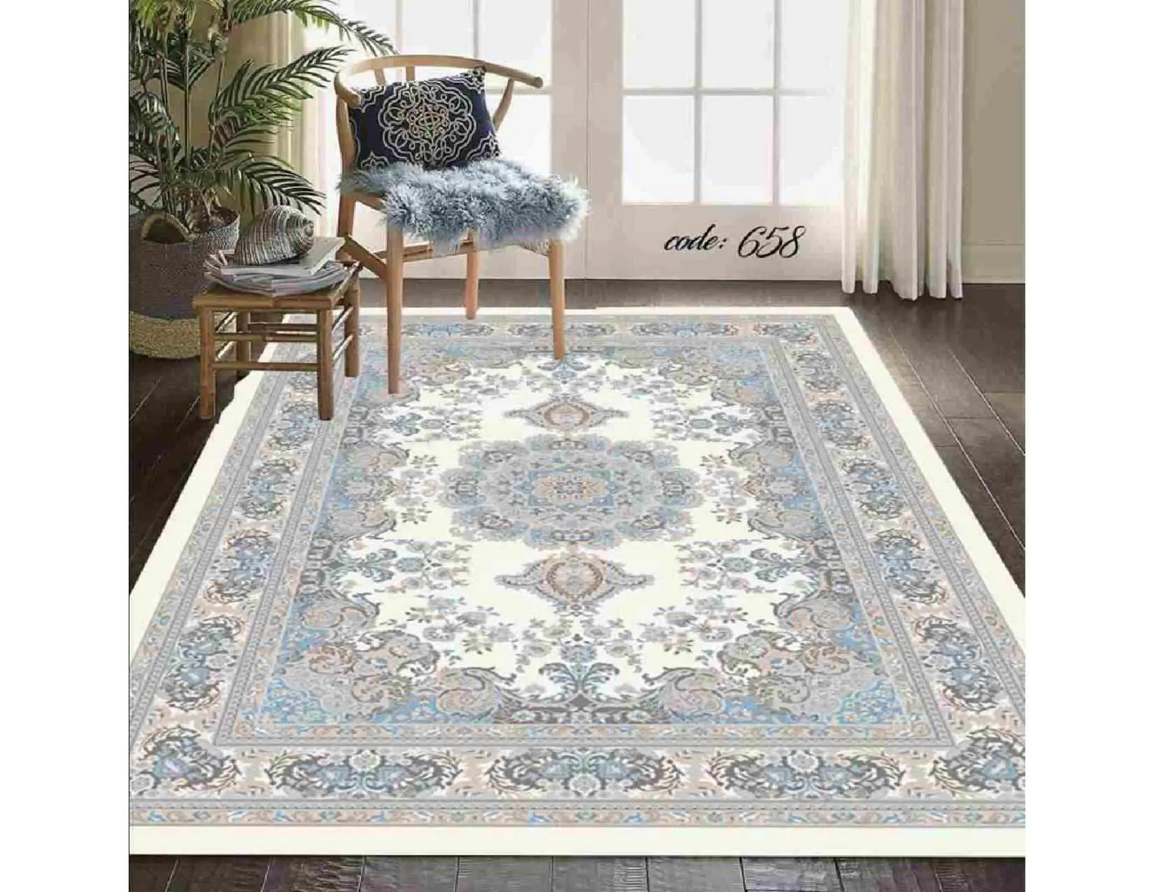 روفرشی کشدار مخمل شانل کد A658 - 1