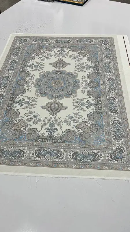 فرشینه ترمزدار و ریشه‌دار طرح ماهور کد A658 - 1