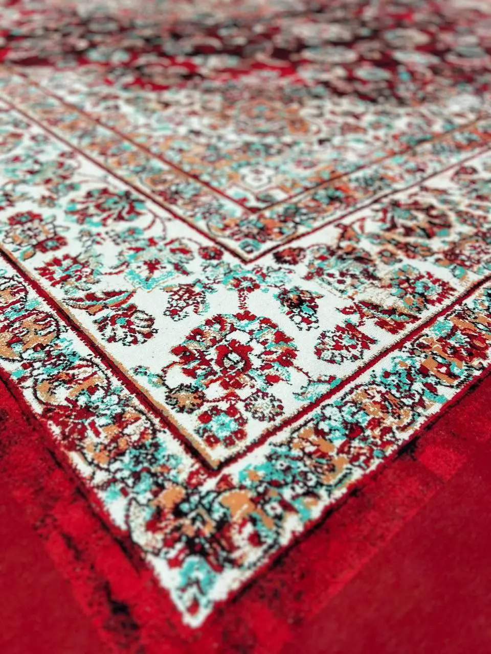 فرشینه ترمزدار و ریشه‌دار طرح پریسا کد C696 - 1