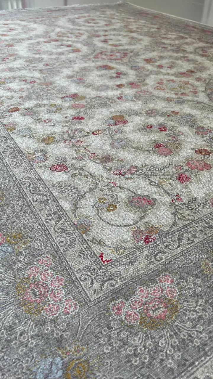 فرشینه ترمزدار و ریشه‌دار مدل «رمیسا»  کد A759 - 1